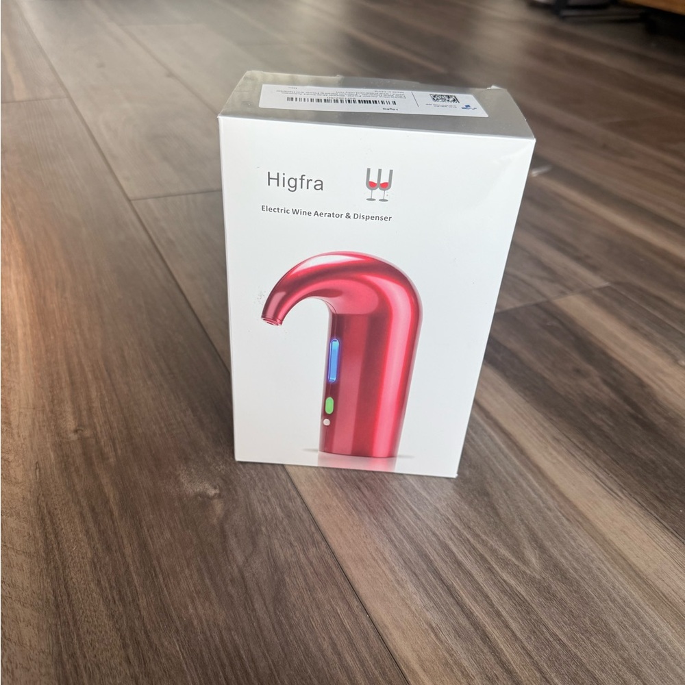 Higfra Electric Wine Aerator & Dispenser - Red